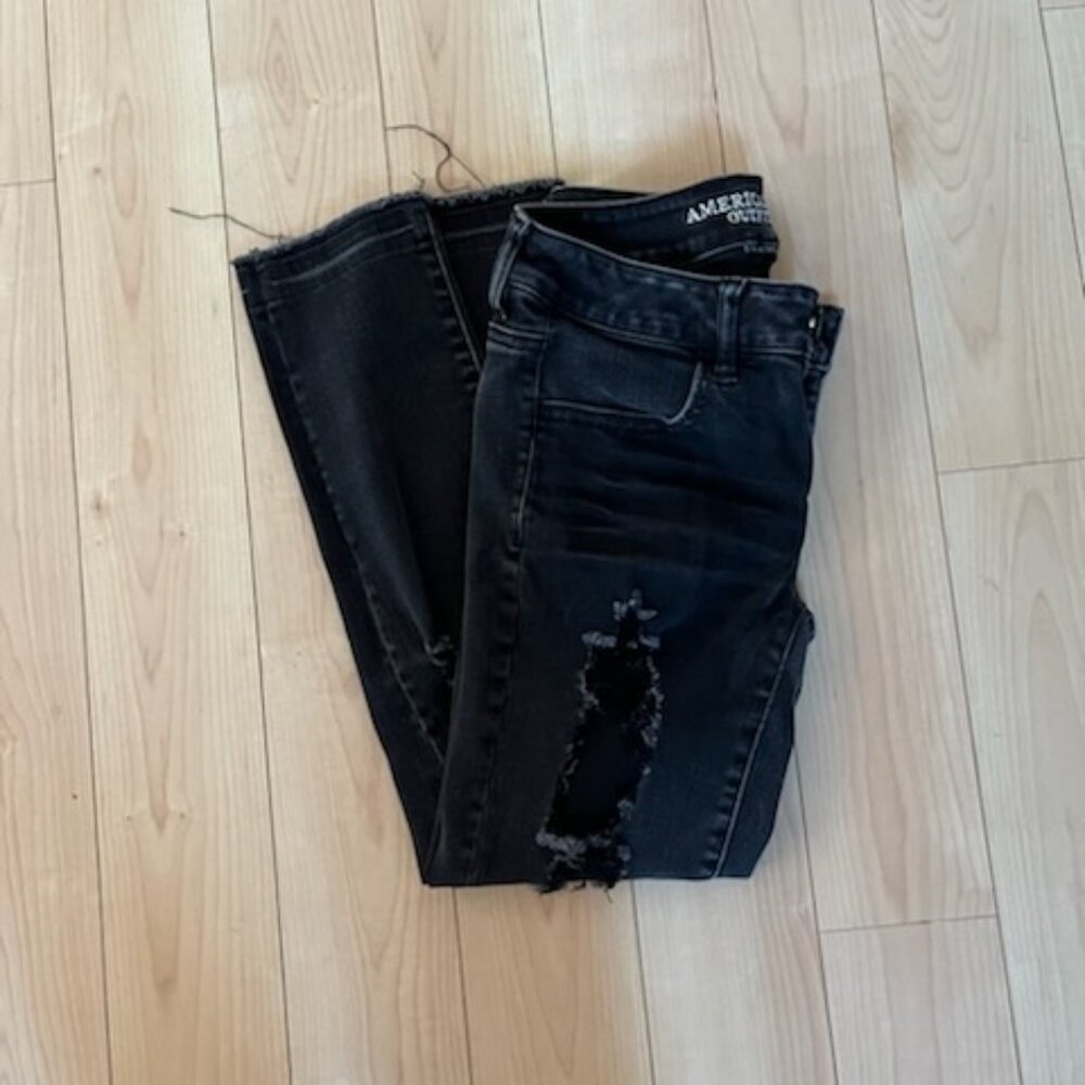 Black American Eagle Outfitters Super Stretch Jeans
